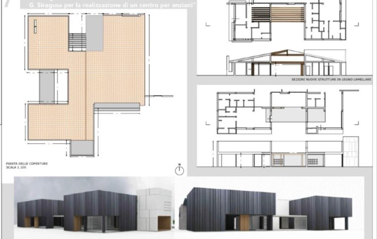 "Agenda Urbana", affidati lavori per centro di via Siragusa: "Per anziani e disabili" - Il prospetto del progetto di via Siragusa