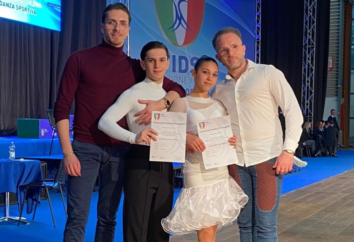 Ballo latino americano, Gioele e Asia sesti al campionato italiano -