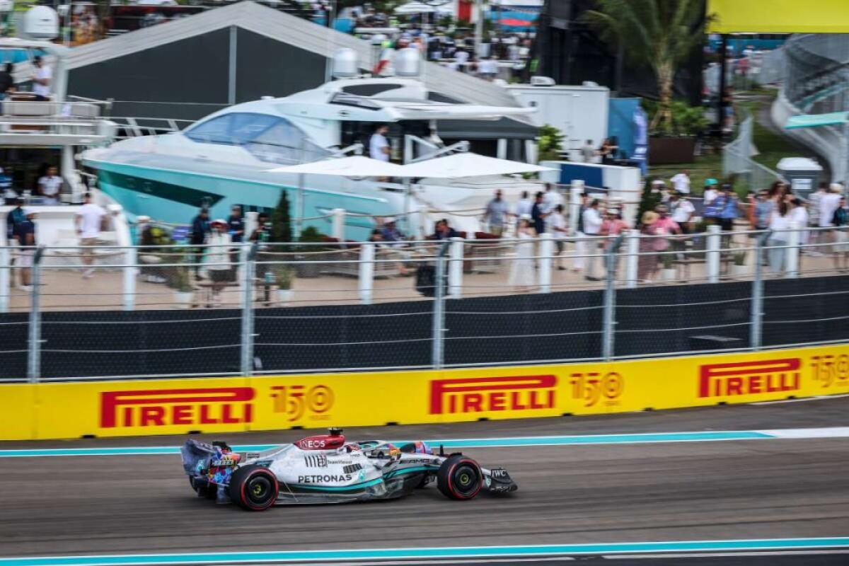 Russell domina le seconde libere del Gp di Miami - 