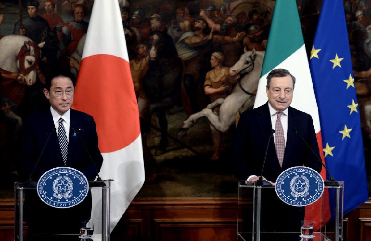 Ucraina, Draghi “Impegno Italia e Giappone per la tregua” - 