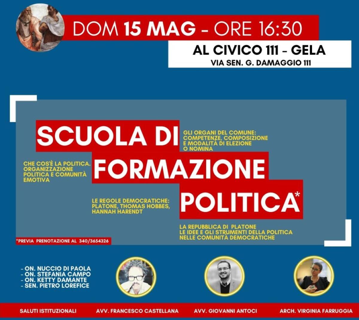 Da Platone alla Arendt, una scuola politica per le basi del pensiero e delle istituzioni - 