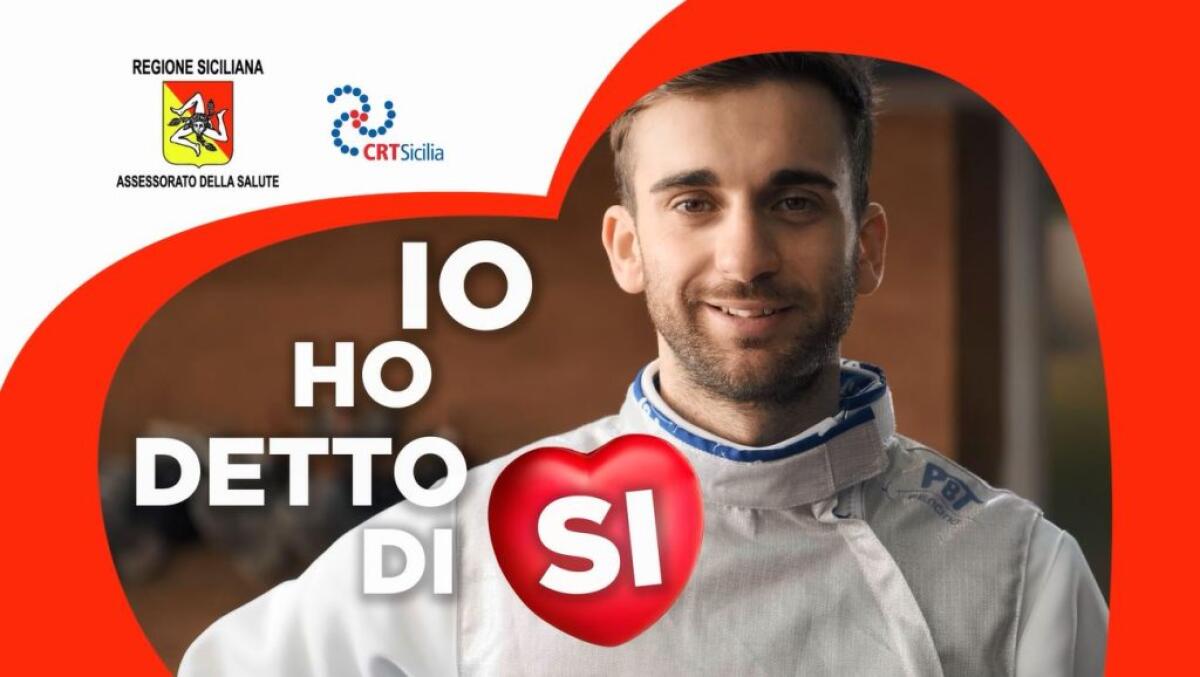Donazione degli organi, il fiorettista Garozzo testimonial Crt Sicilia - 