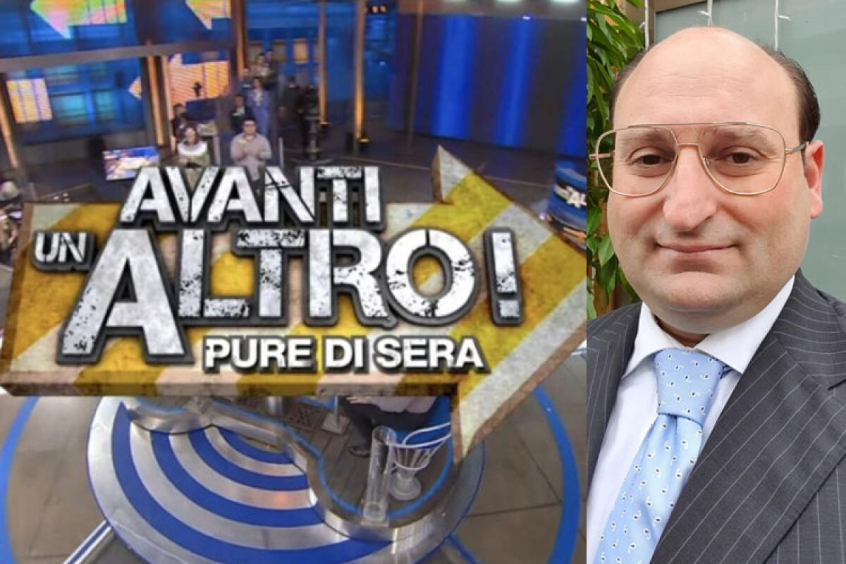 Il momento di Marcello Buttiglieri, stasera al game-show "Avanti un altro! Pure di sera" - Nella foto: Marcello Buttiglieri ospite di Paolo Bonolis nel game-show "Avanti un altro! Pure di sera".