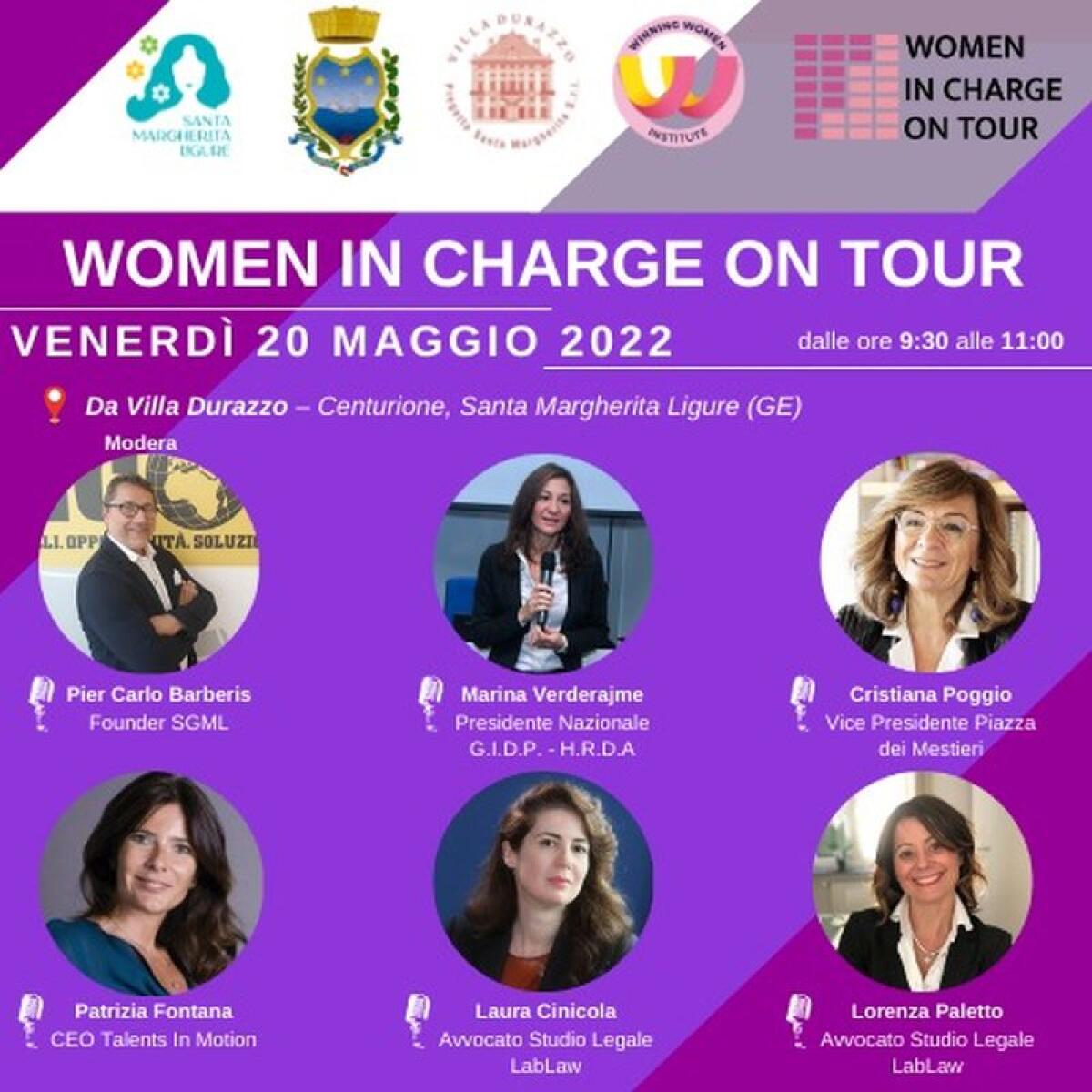 Lavoro, Women in Charge on Tour fa tappa a Santa Margherita Ligure - 