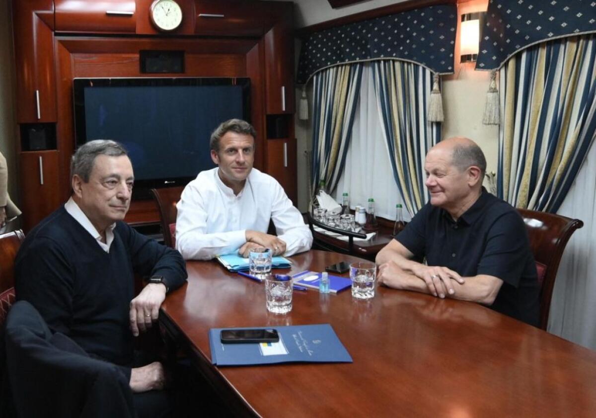Draghi, Macron e Scholz da Zelensky per ribadire impegno europe - 