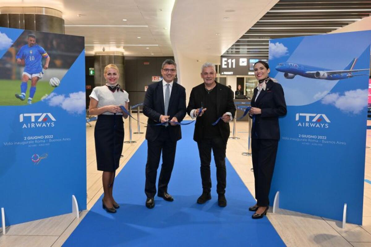 Ita Airways inaugura nuovo volo Roma-Buenos Aires con Airbus A350 -
