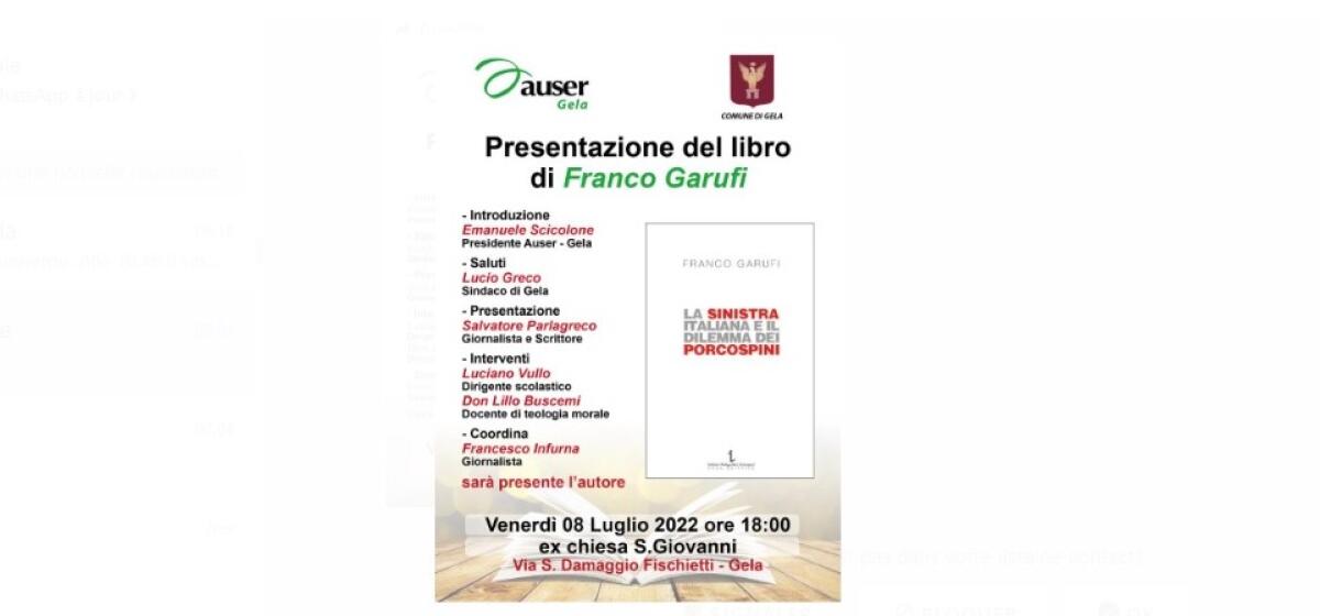 La sinistra e le tante divisioni della storia, si presenta saggio Garufi - 