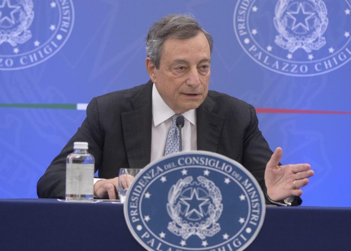 Draghi “L’accordo sul grano sia il primo passo verso la pace” - 