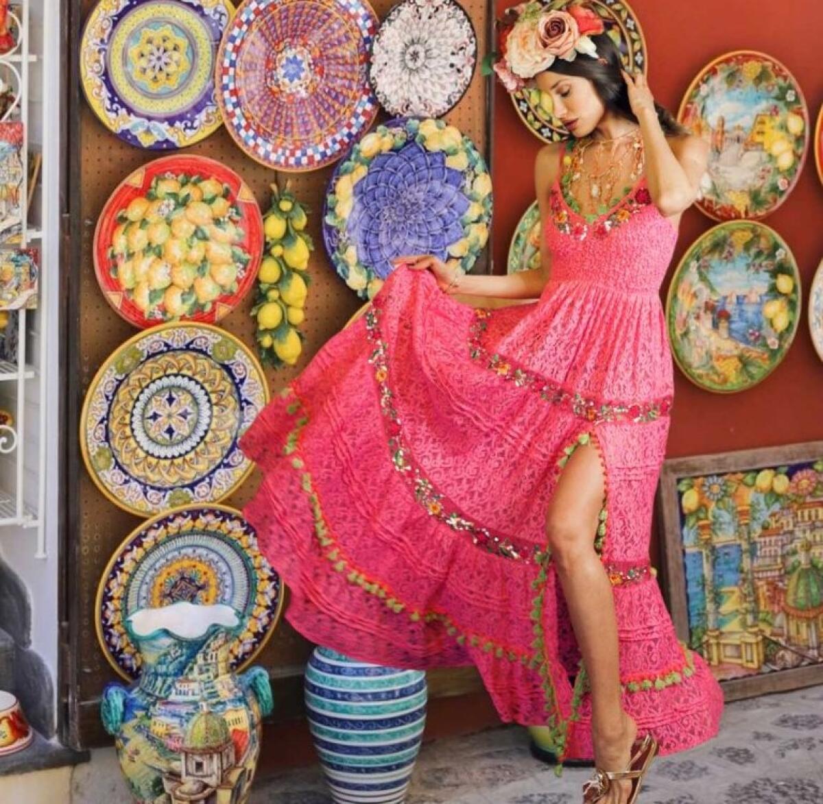 La collezione dell'Antica Sartoria Positano in una serata evento - (foto antica sartoria positano)