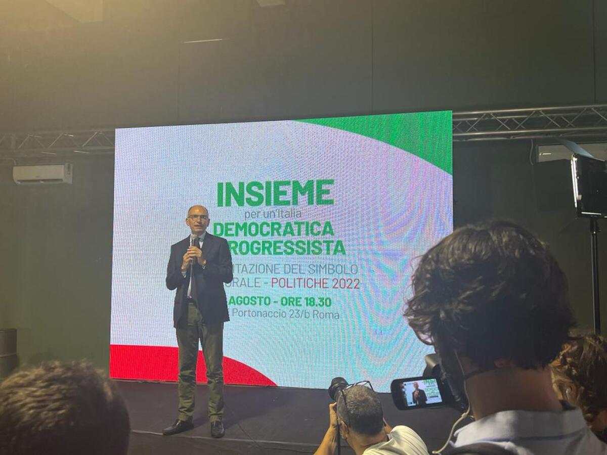 Letta, “Il nostro obiettivo è essere prima lista del Paese” - 