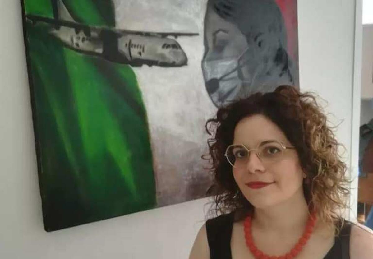 Le opere di Serena Capizzello alla mostra "Aria-dove comincia il volo" a Sigonella - 