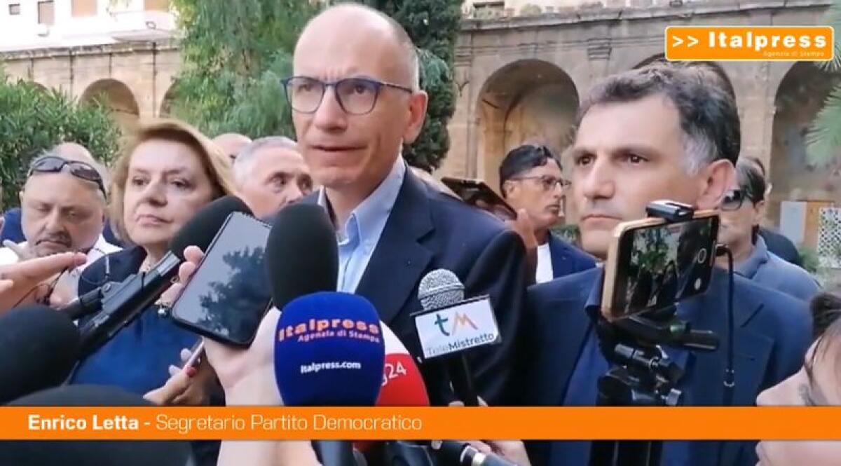 Regionali Sicilia, Letta apre la campagna elettorale del centrosinistra - 