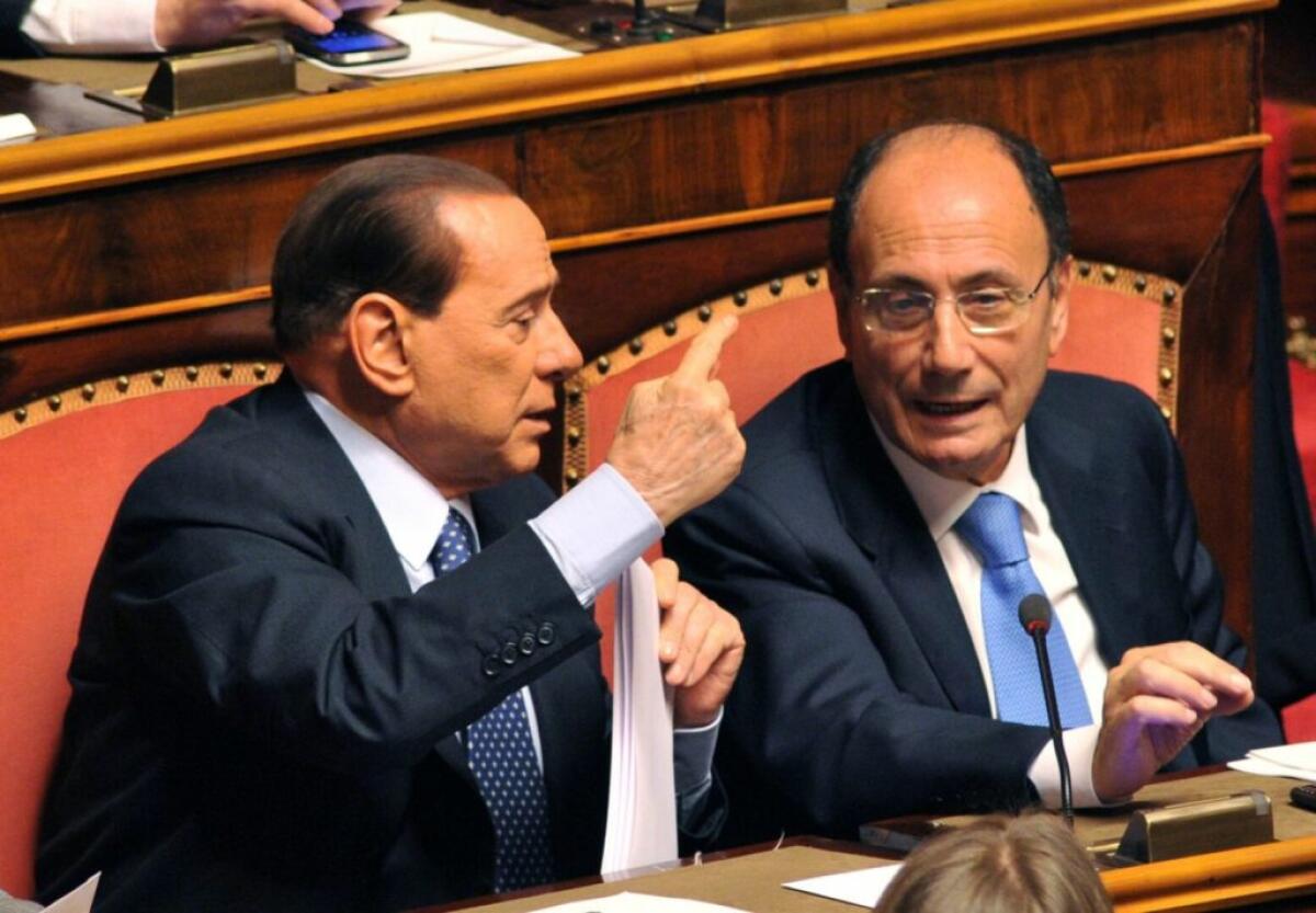 Telefonata di buon lavoro di Berlusconi a Schifani - 