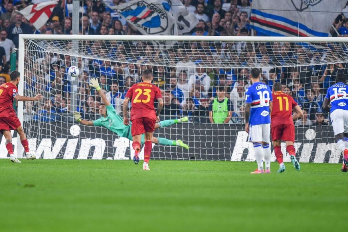 La Roma vince in casa Samp, decide Pellegrini su rigore - 