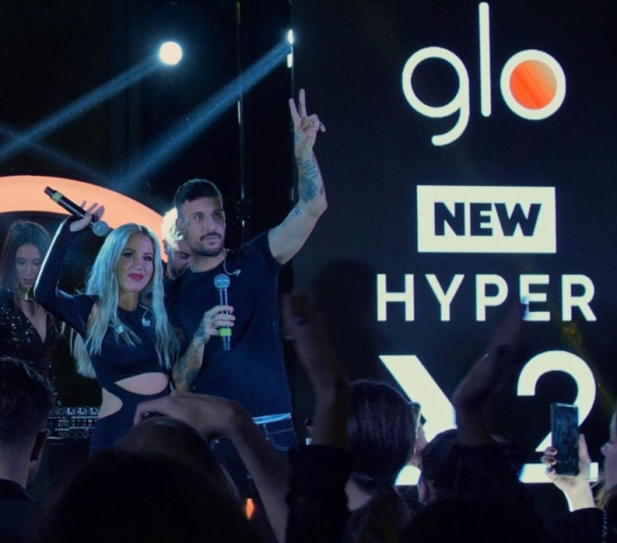 Fred de Palma e Baby K a Catania per il lancio del nuovo glo Hyper X2 -