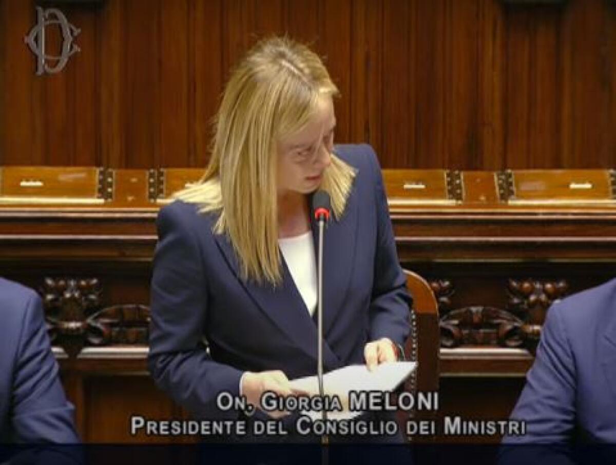 Meloni “Siamo nella tempesta, ma condurremo la nave in porto” - 