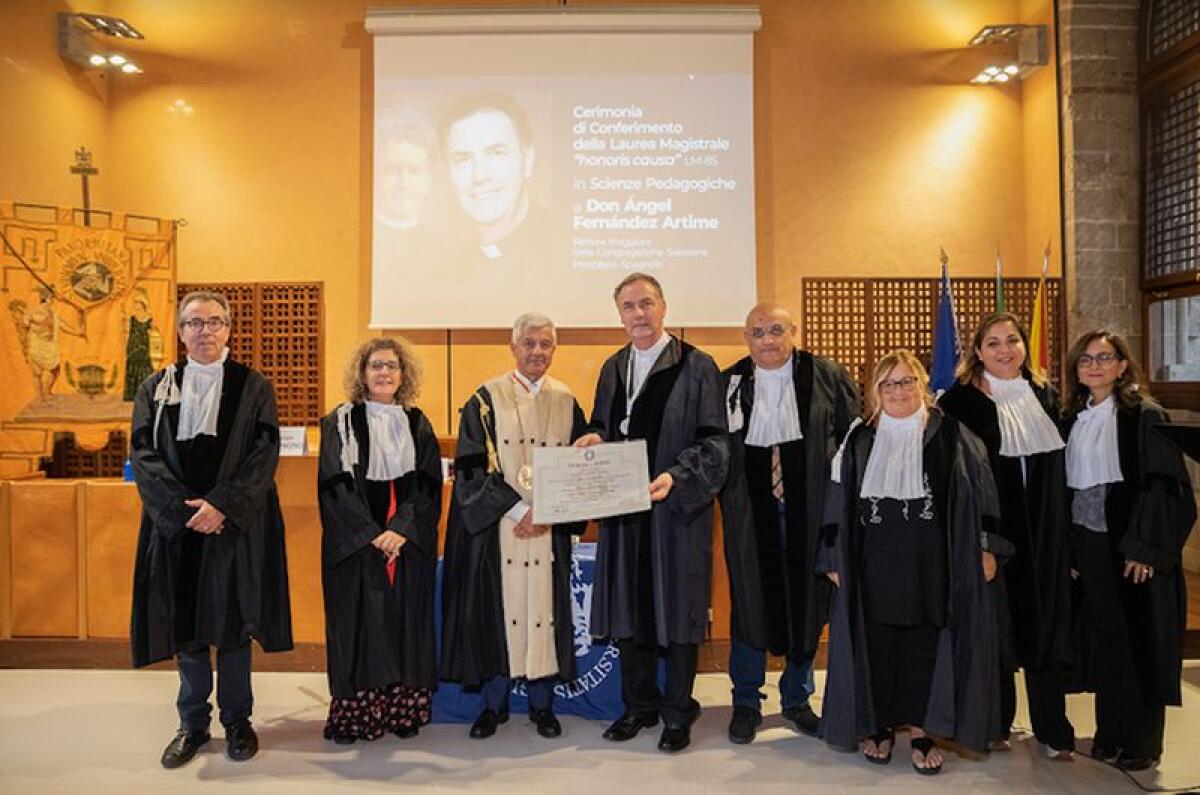 Università Palermo, conferita la Laurea honoris causa in Pedagogia al salesiano Don Artime - 