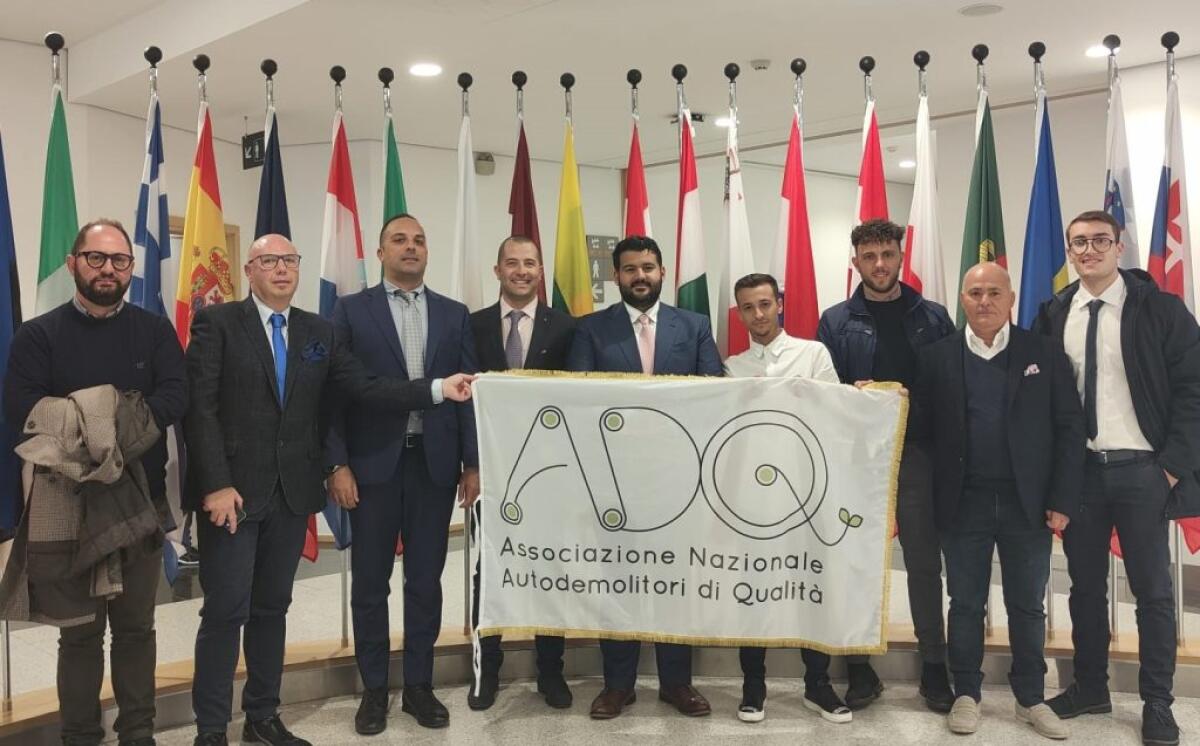 Autodemolitori al parlamento Ue, anche Chimera nella delegazione di categoria - La delegazione degli autodemolitori