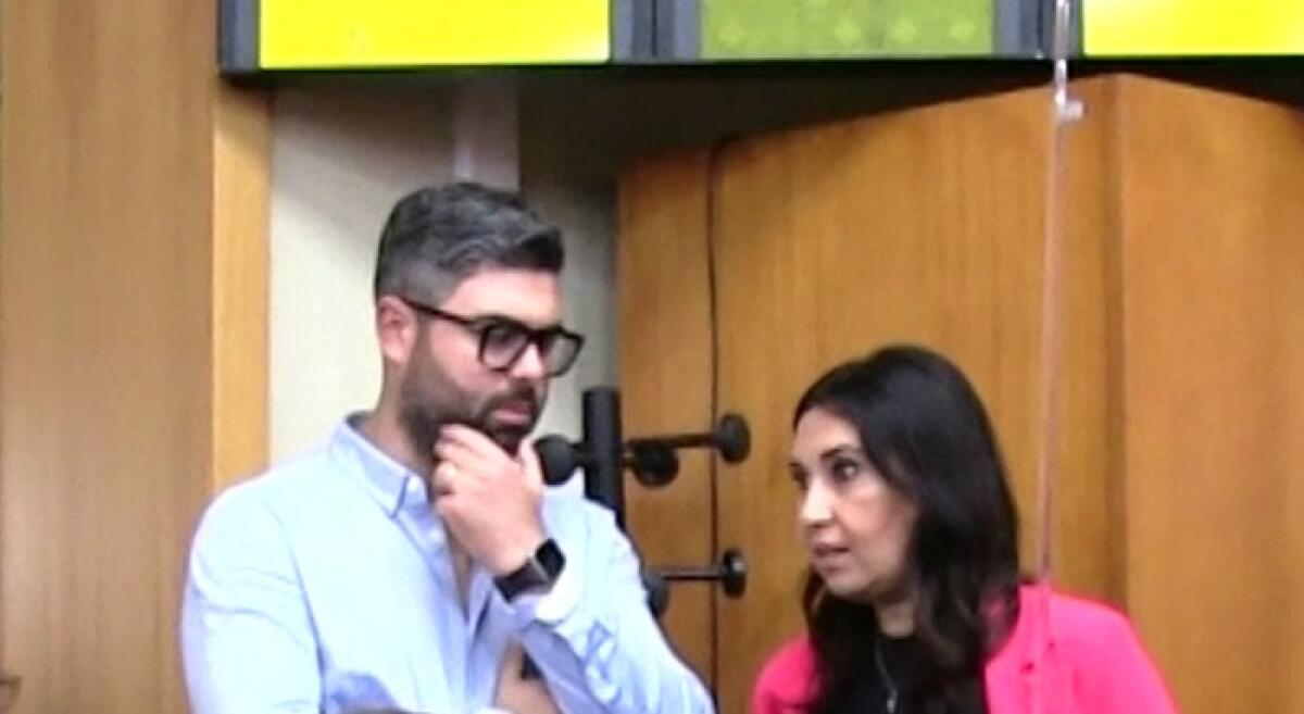 Distanze nette FI-alleati, nuova prova d'aula: futuro degli azzurri tutto da verificare - Il capogruppo FI Trainito e l'assessore Gnoffo