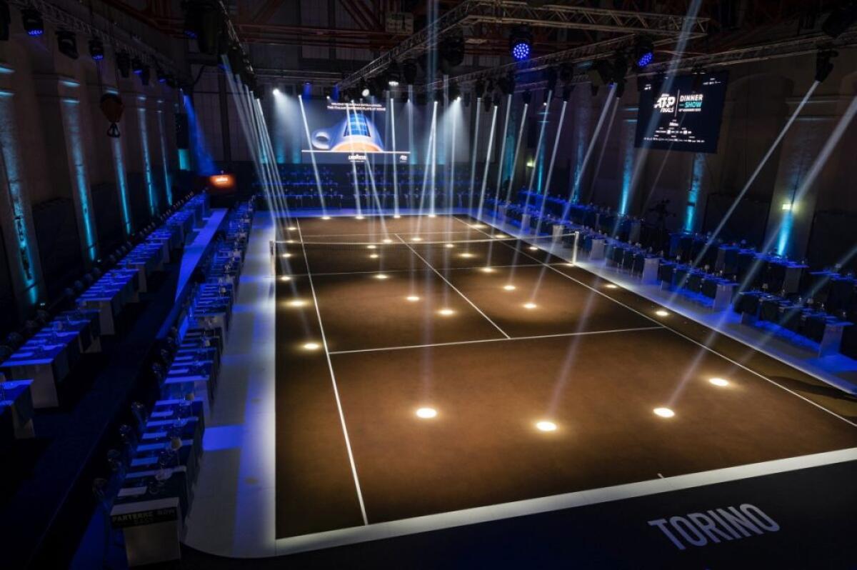 Alle Nitto Atp Finals di Torino un campo da tennis in caffè di scarto - 