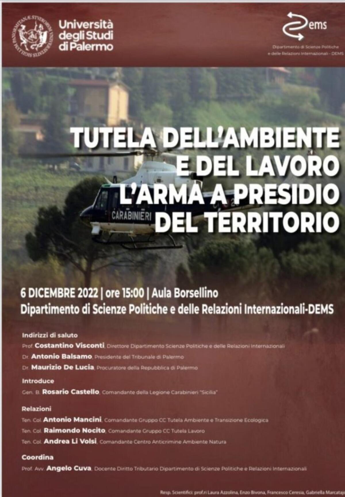 Università, A Palermo un seminario su tutela ambiente e lavoro - 