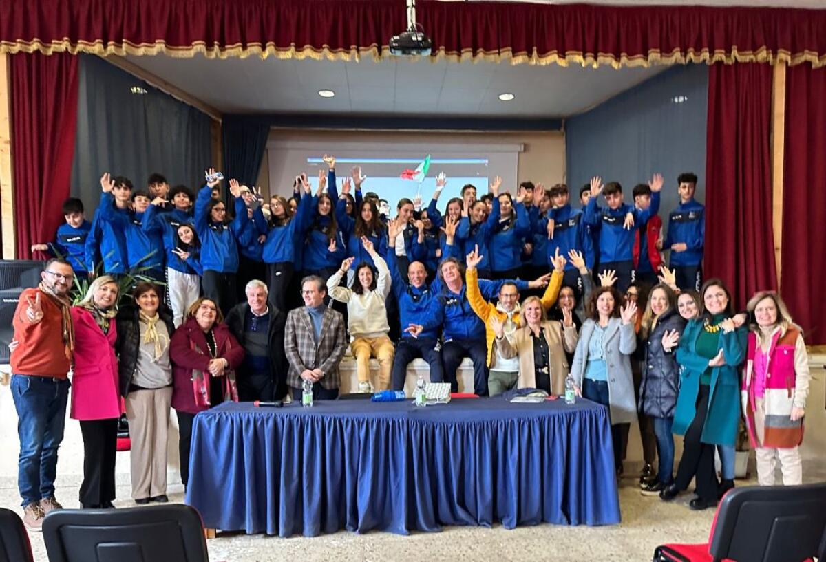 Monica Contrafatto ospite al liceo sportivo - 