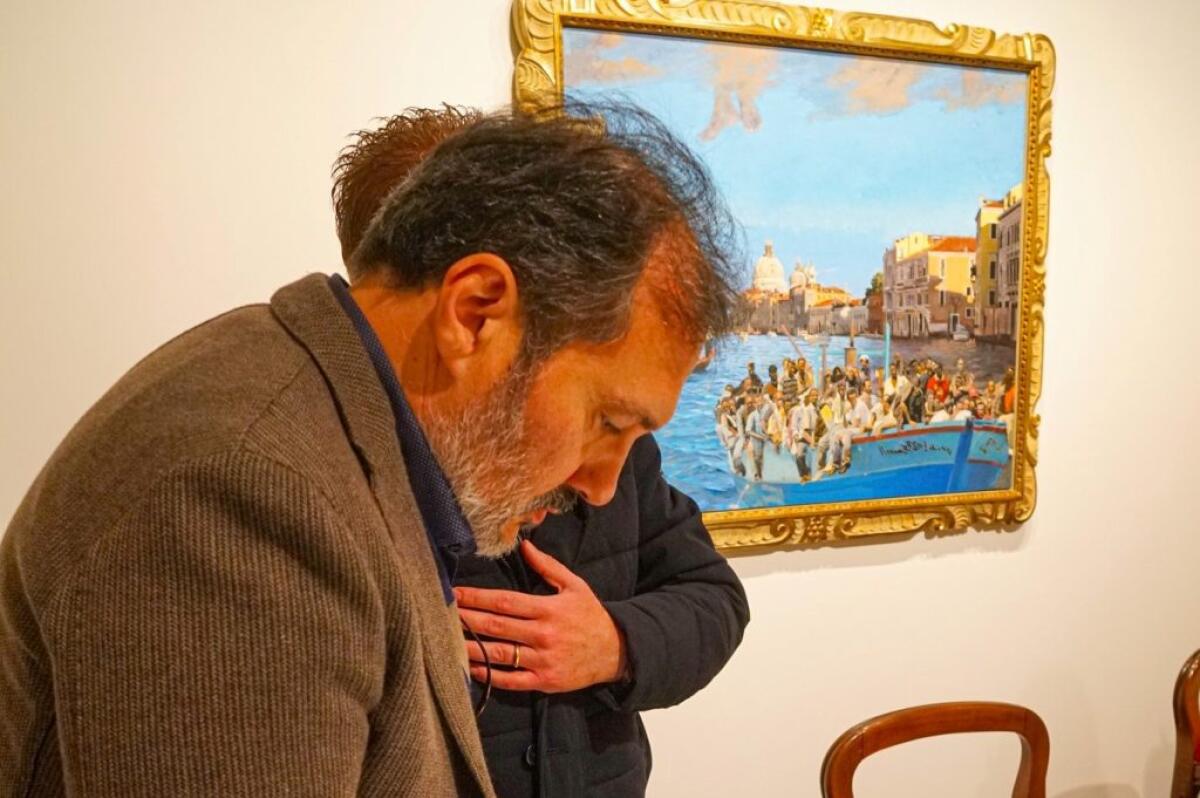 Nuove visite guidate alla mostra delle opere di Iudice, a Modica fino al prossimo 5 febbraio - Giovanni Iudice (foto Medialive-Fondazione Teatro Garibaldi)