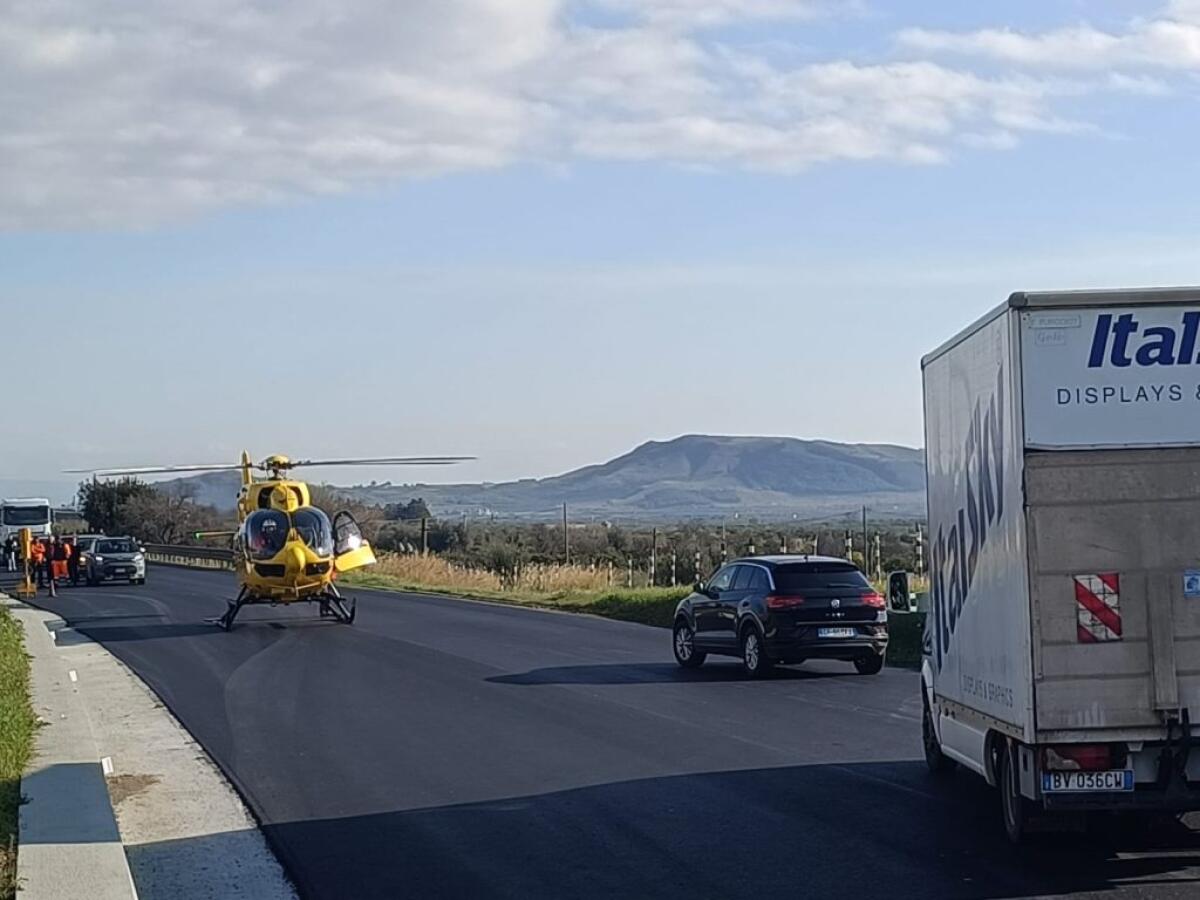 Ancora un grave incidente sulla Gela-Catania, sul posto l'elisoccorso (in aggiornamento) -