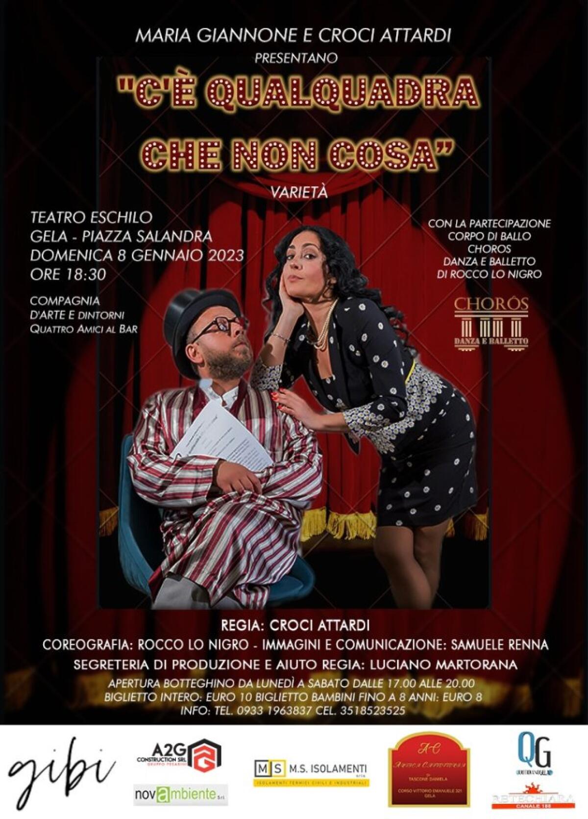 “C’è qualquadra che non cosa", il nuovo varietà made in Gela - 