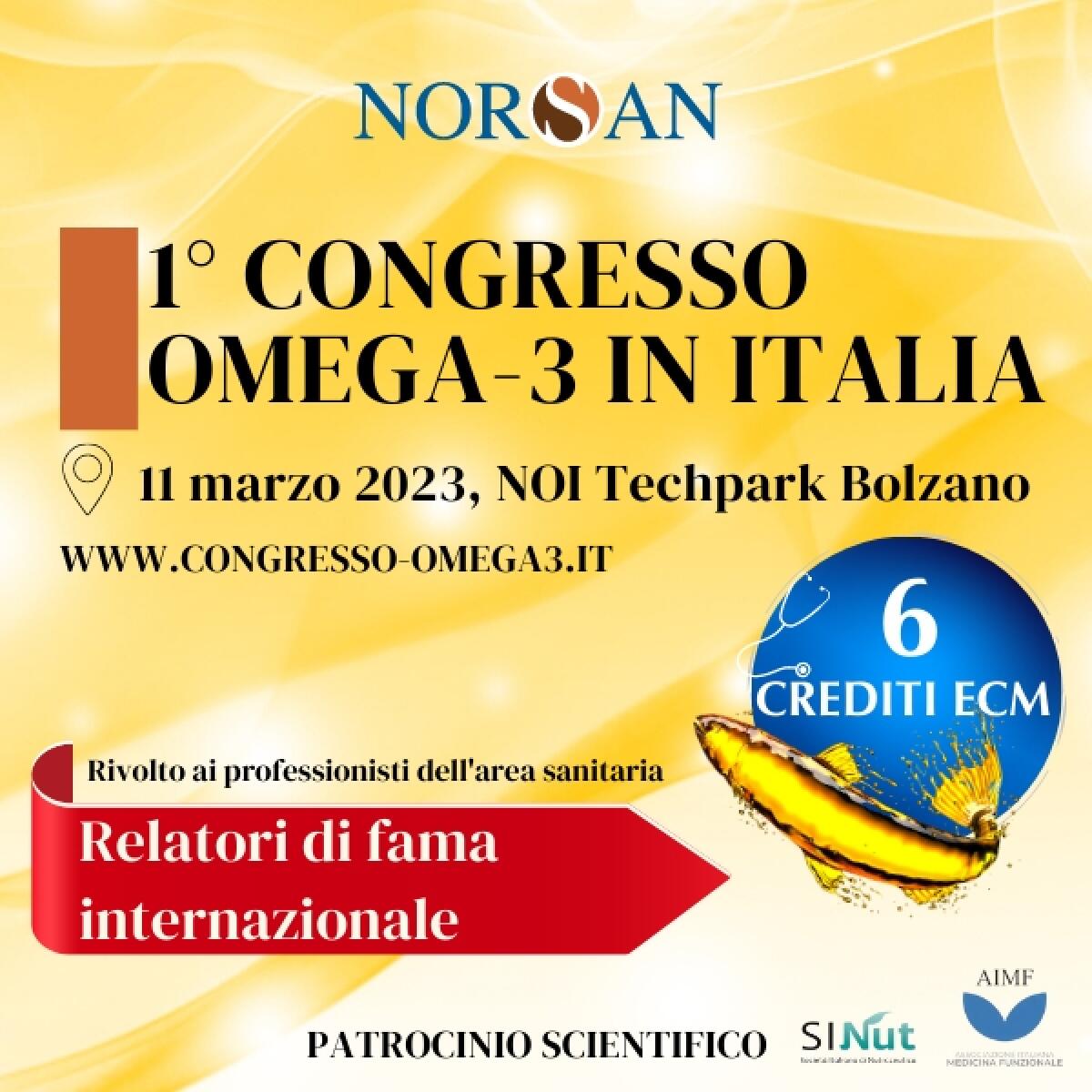 L’11 marzo il primo Congresso in Italia sugli acidi grassi omega-3 - 