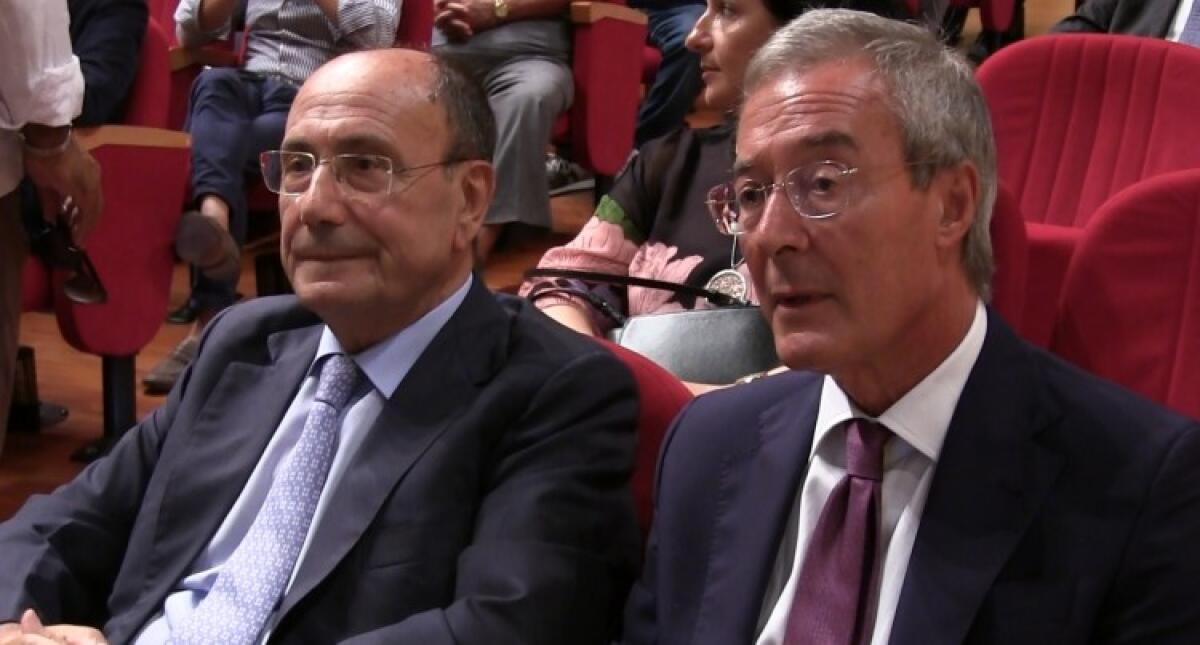 Crisi finanziaria, maratona all'Ars: "sblocca royalties" nel maxi emendamento del governo - Il sindaco Greco e il presidente Schifani