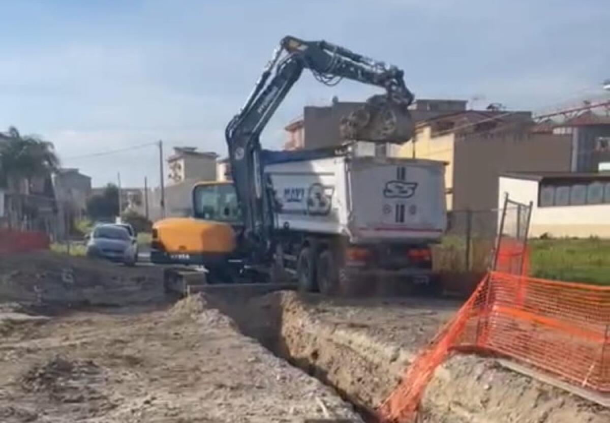 Via Martinica, lavori fermi nel cantiere del "Patto per il sud": interrogazione in consiglio - Il cantiere di via Martinica
