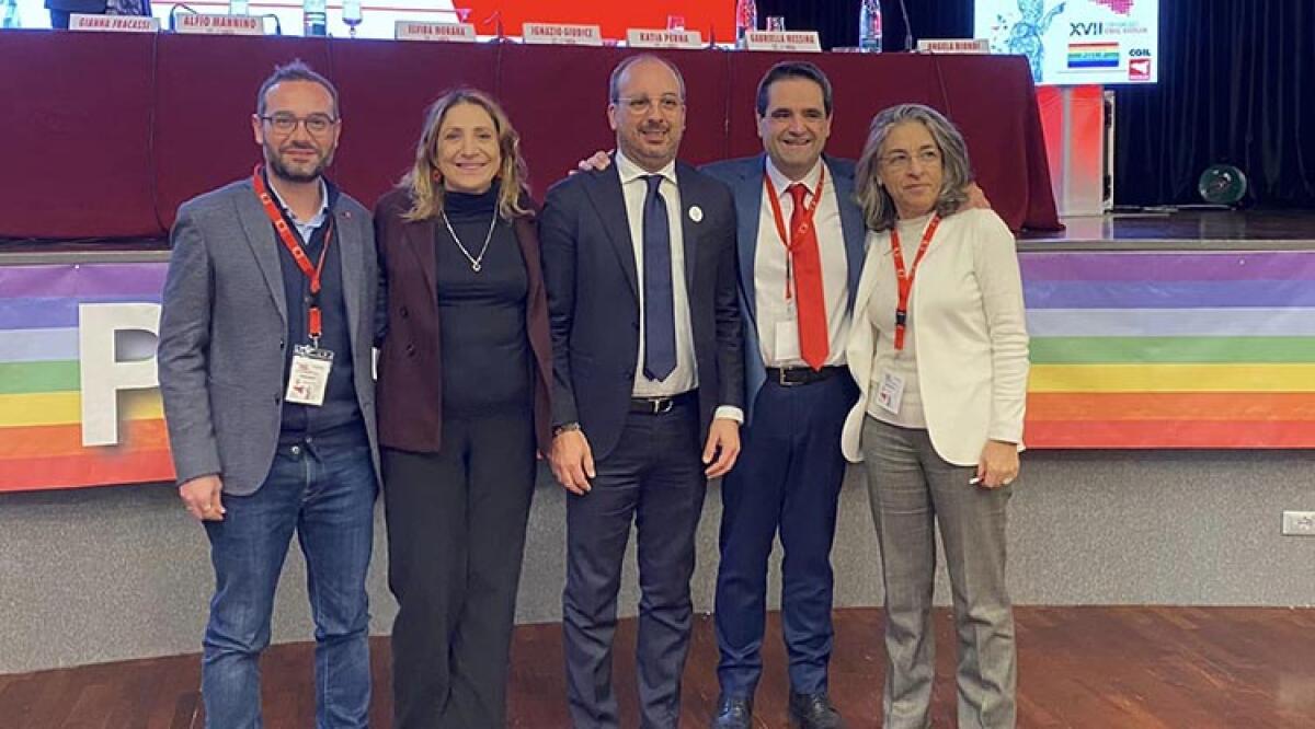 Cgil siciliana, riconferma per Mannino e per la segreteria: "Fermare la borghesia mafiosa" - Mannino e la segreteria regionale Cgil sono stati riconfermati