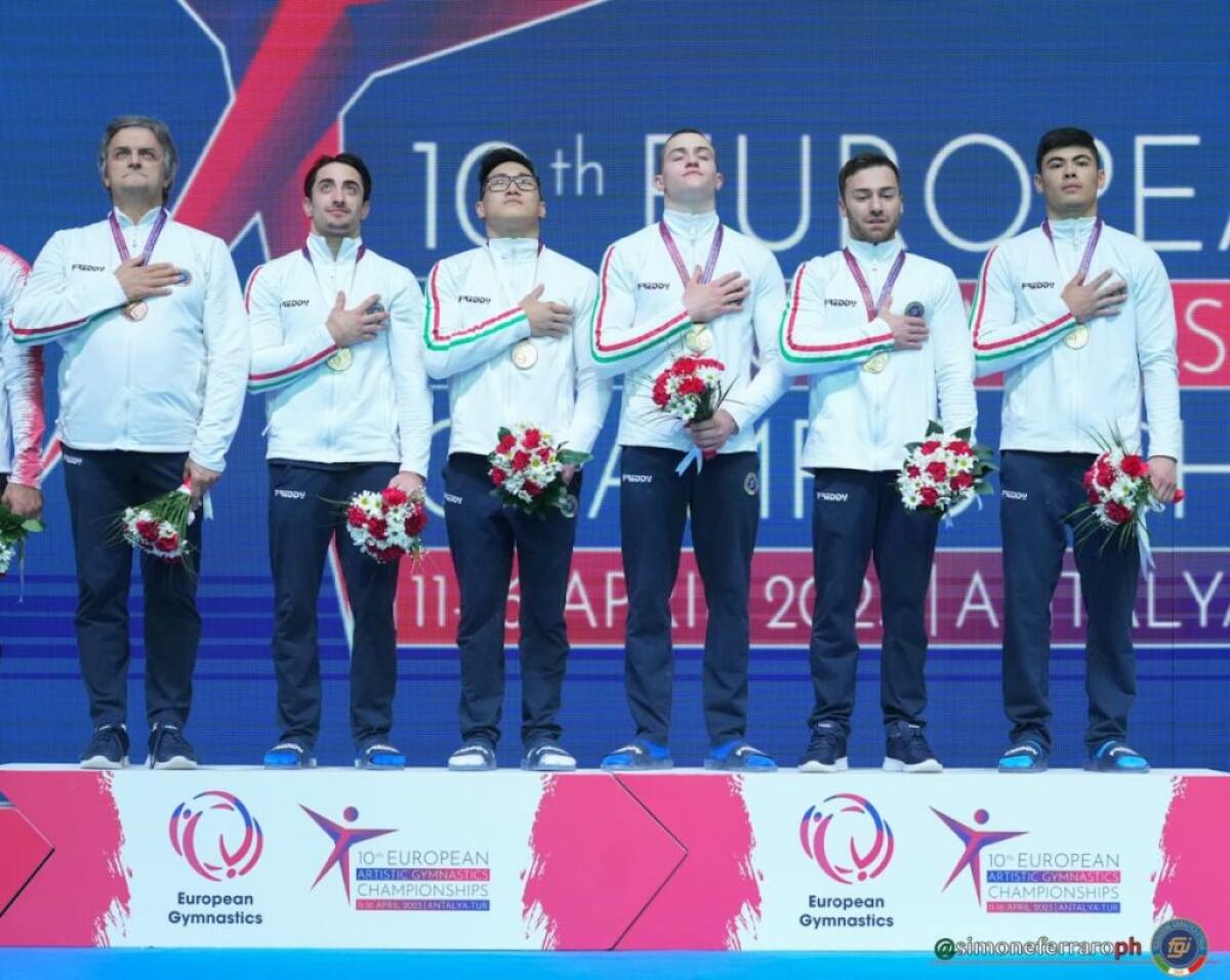 Ginnastica artistica, Italia oro europeo a squadre uomini - 