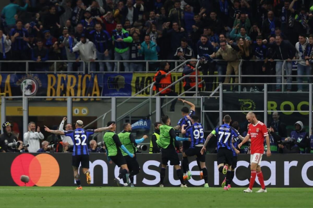Inter-Benfica 3-3, nerazzurri in semifinale con il Milan - 