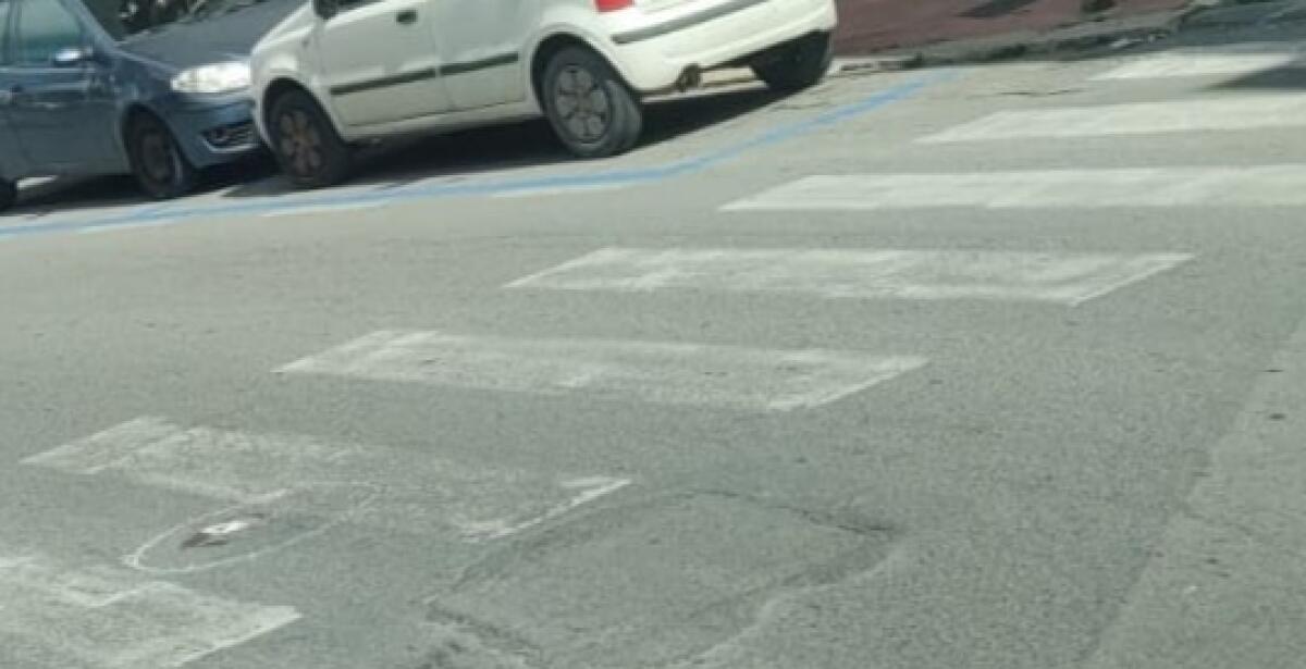 Donna investita in via Cascino, è stata trasferita in ospedale - Il tratto di via Generale Cascino lungo il quale si è verificato l'incidente