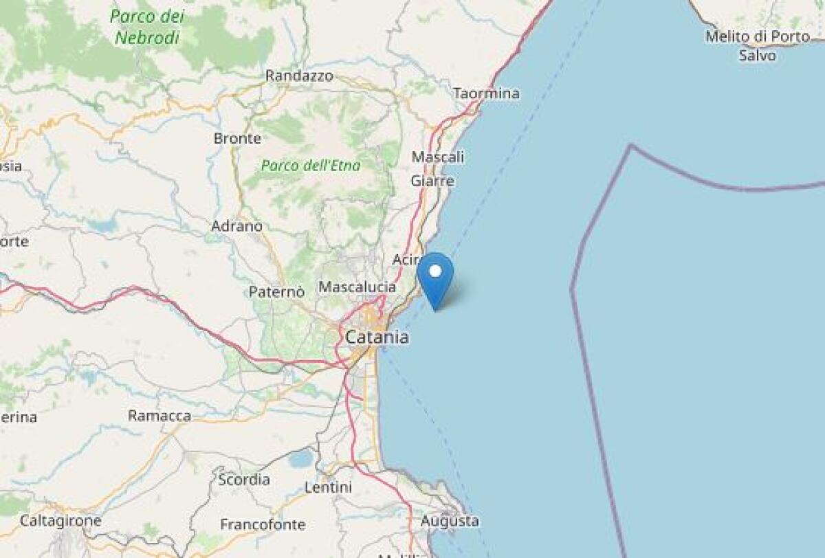 Scossa di terremoto magnitudo 4.4 nel Catanese - 