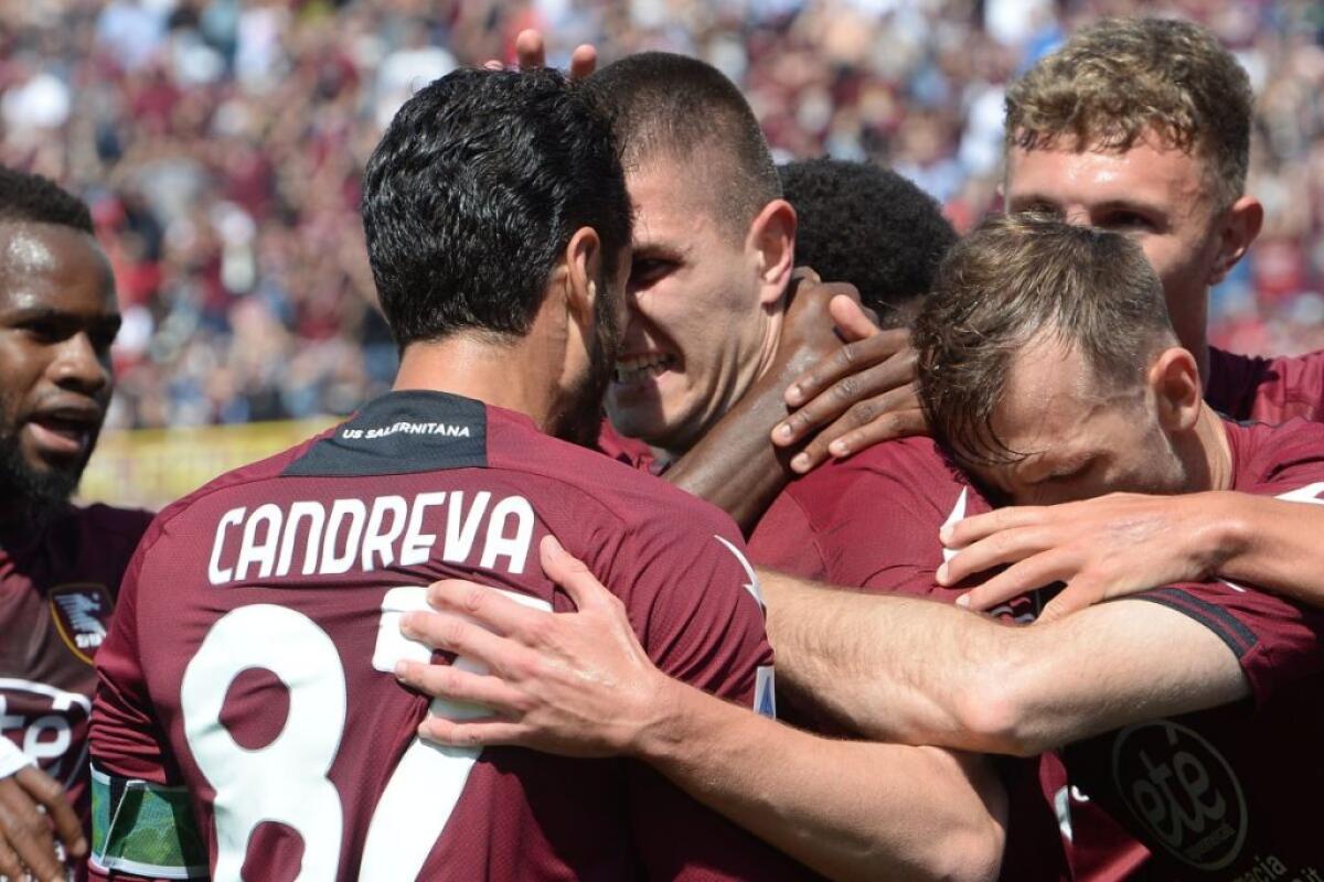 Salernitana-Atalanta 1-0, decide Candreva nel recupero - 