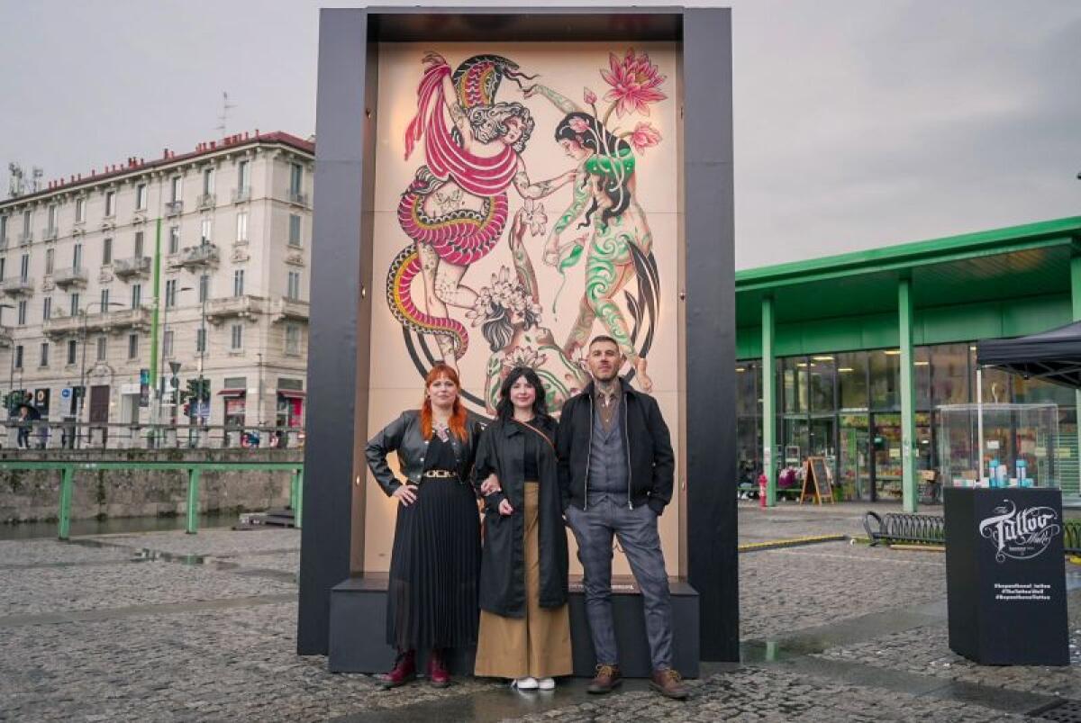 In mostra a Milano il tattoo-murales più grande al mondo -