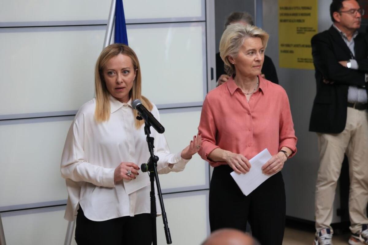 Alluvione, Von der Leyen con Meloni in E.Romagna “Europa è con voi” - 