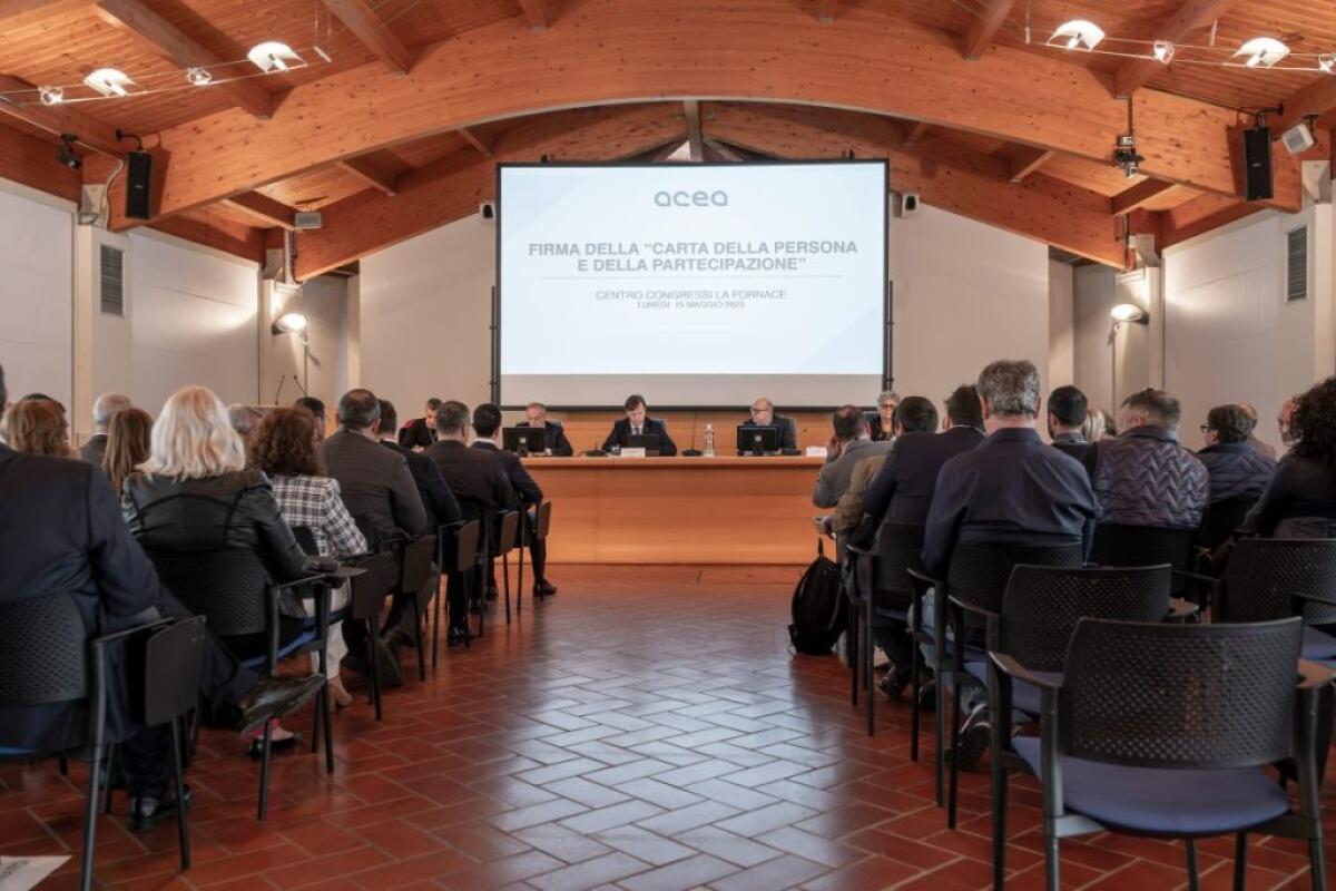 Acea firma con i sindacati “Carta della Persona e della Partecipazione” - 