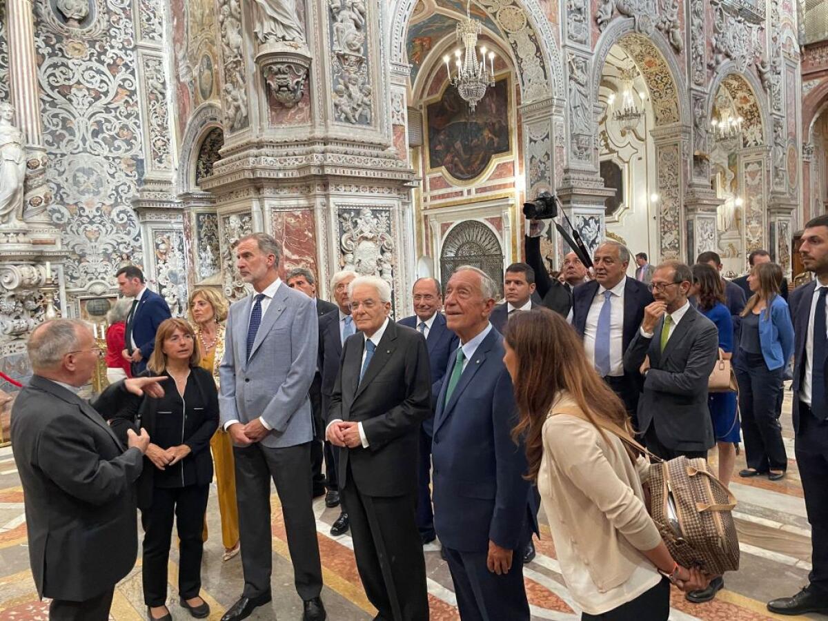 A Palermo Mattarella, il re di Spagna e il presidente del Portogallo - 