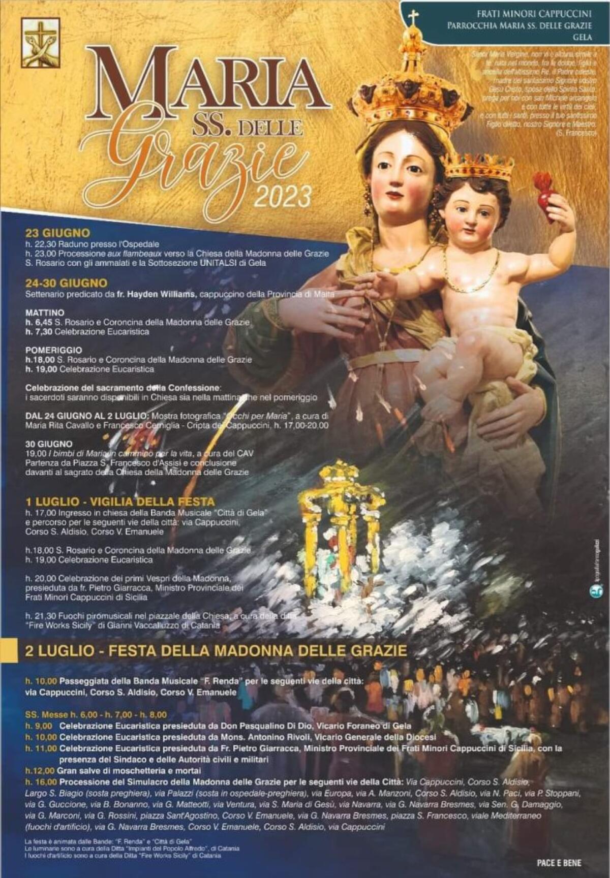 Dal 23 giugno al via i festeggiamenti per Maria SS delle Grazie - 