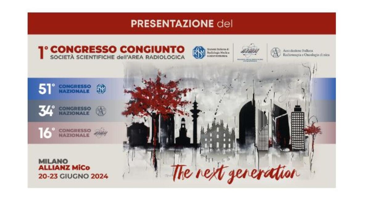A giugno 2024 il primo congresso delle società dell’area radiologica -