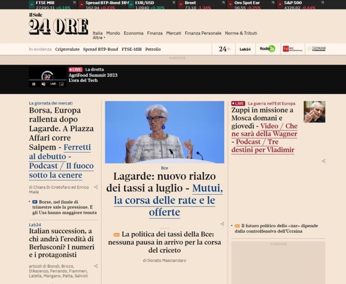 Sole24Ore.com, più informazione multimediale. Partnership con Italpress - 