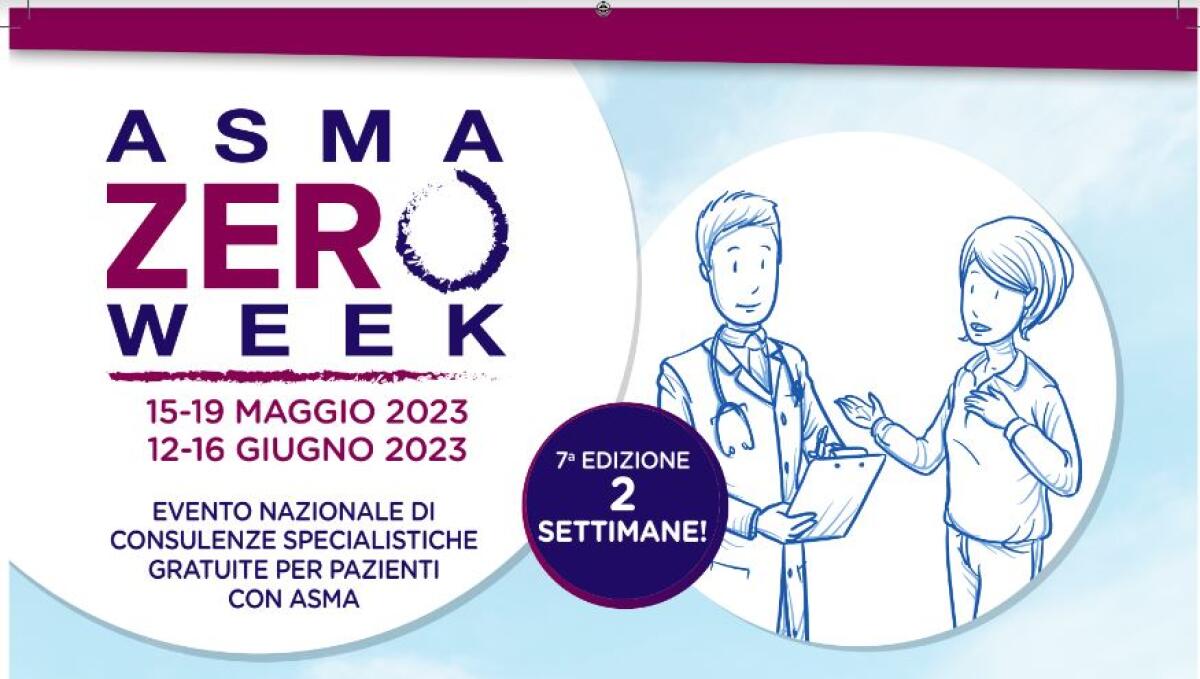 Asma Zero Week, dal 12 al 16 giugno consulenze specialistiche gratuite - 
