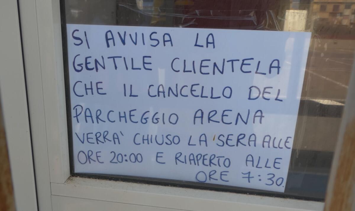 ‘’Il Parcheggio Arena non chiude’’, dietro front dei gestori ma rimangono i problemi - 