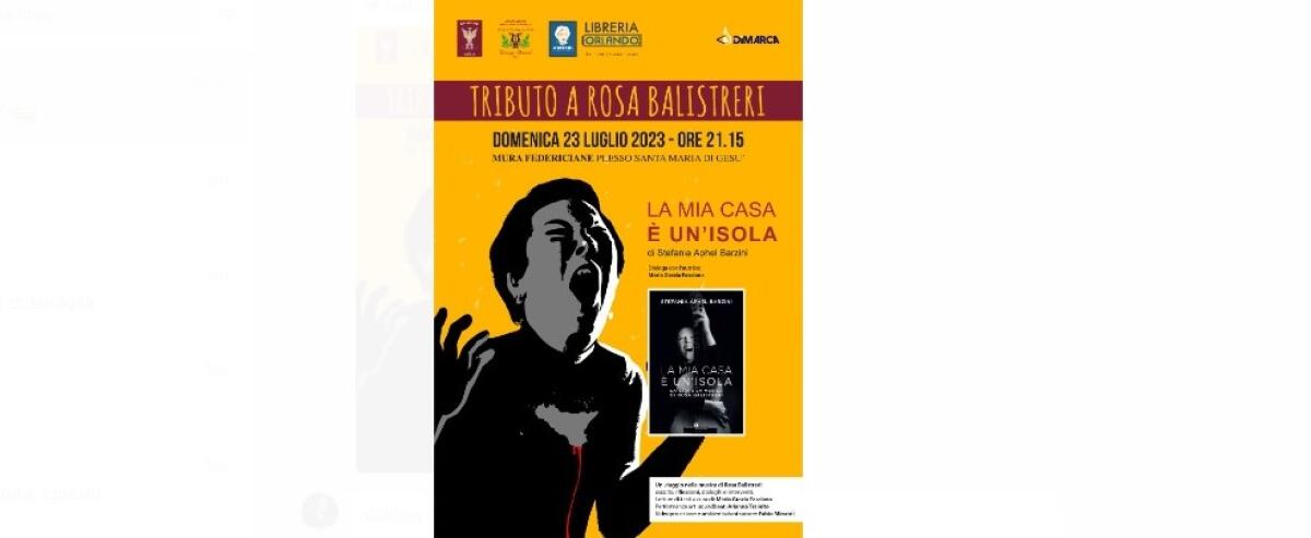 L'omaggio a Rosa Balistreri, questa sera musica e performance alle Mura Federiciane - 