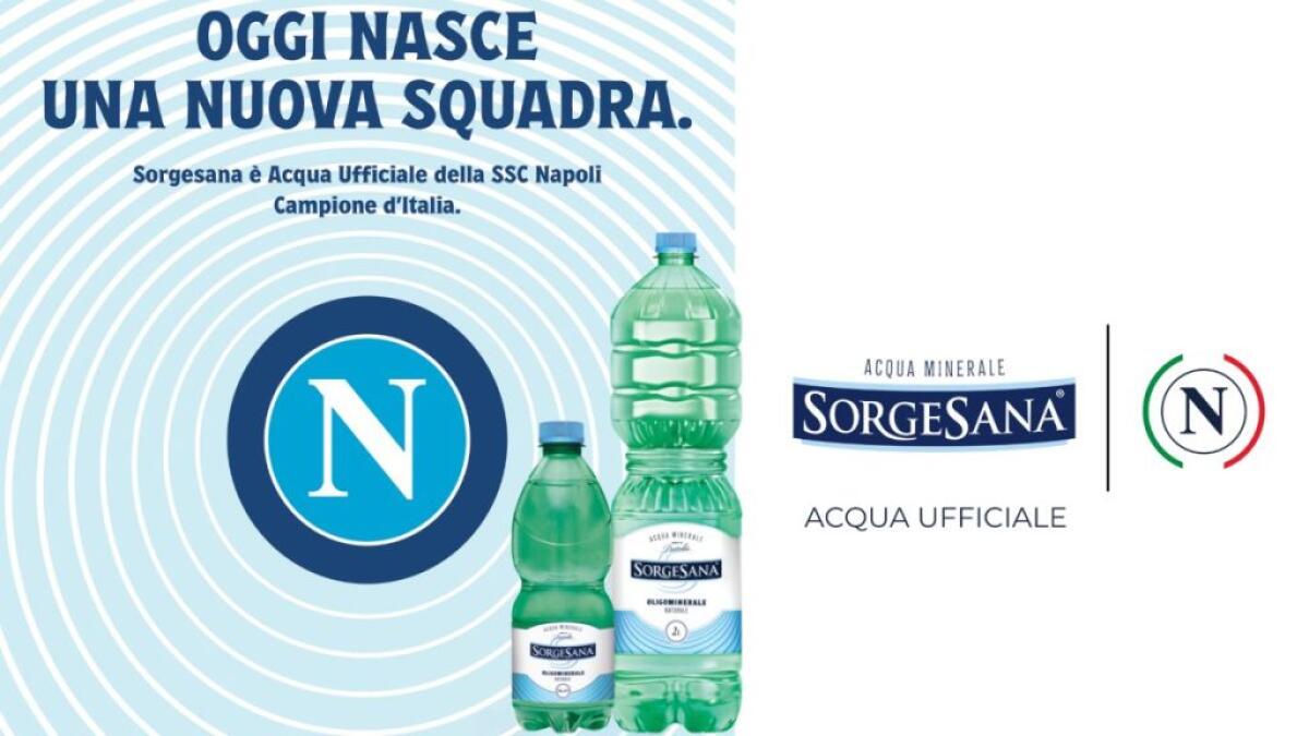Sorgesana è l’acqua ufficiale della SSC Napoli - 