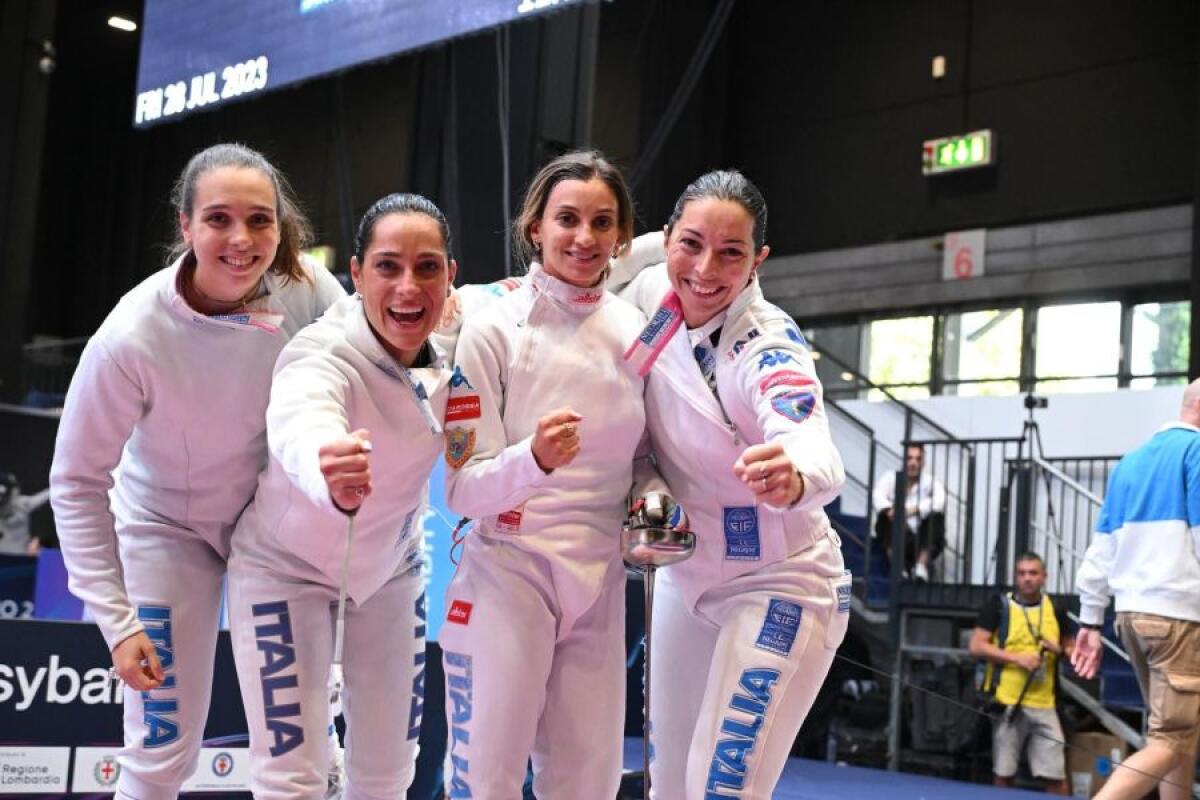 Italia argento mondiale nella spada donne a squadre - 